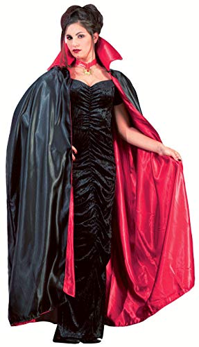 Forum Novelties Reversible Phantom Costume Cape 56-Inches, Black/Red, One Size