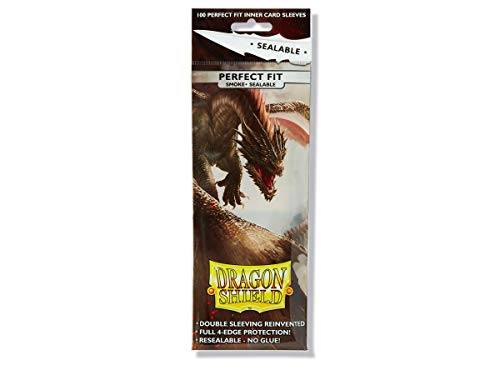 Arcane Tinmen Store Dragon Shield AT-13223 Standard Size Sealable Sleeves 100pk-Smoke (15 Count)