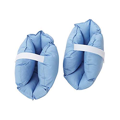 ObboMed¬Æ MB-6940B Heels Ankles Feet Protector, Protection Pillow Cushion with Polyester/Cotton Cover for Pressure-Relieving, one Size fits Most, Light Blue, 1 Pair