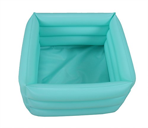 ObboMed HB-1700N New and Handy air Valve Foldable Portable, Folding Inflatable Portable Travel Spa Foot Care Bath Basin ‚ÄìInflated Size: 16.5(L) x 16.5(W) x 7.0(H) inches ‚Äì 4.2 Gallons Capacity