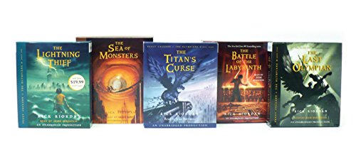 Penguin Random House Percy Jackson and the Olympians books 1-5 CD Collection