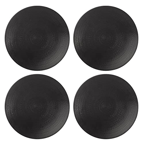 Lenox Lx Collective Black Accent Plates, Set of 4, 4.35 LB, White