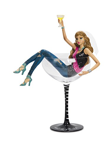 Pavilion H2Z tableware 73741 "Last Night Out Girl" Champagne Glass, 10 1/2-Inch