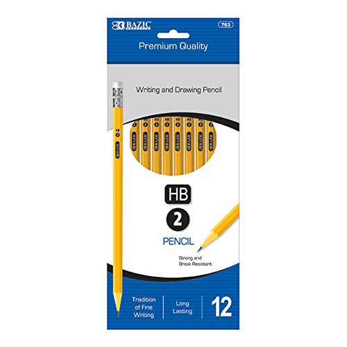 BAZIC #2 Premium Yellow Pencil (12/Pack)