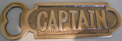 Moby Dick Specialties 1 X Brass"CAPTAIN" Bottle Opener
