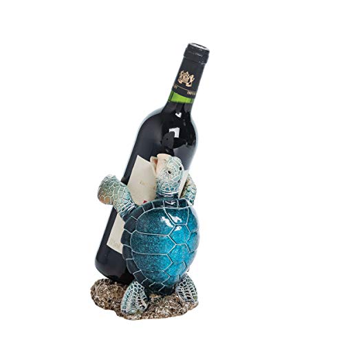 Beachcombers B23501 Sea Turtle Wine Bottle Holder, 7-inch Height