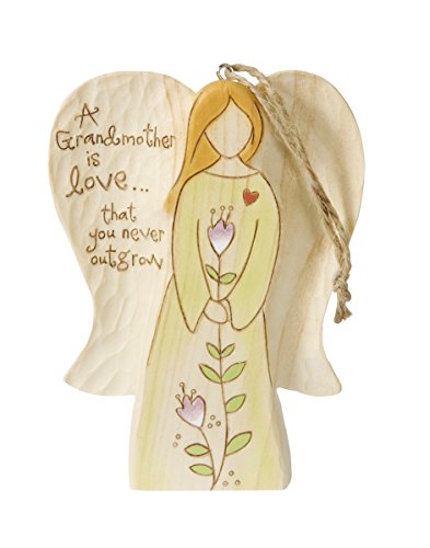 Pavilion Gift Company 78017 Grandmother Angel Figurine with Twine String, 4-1/2"