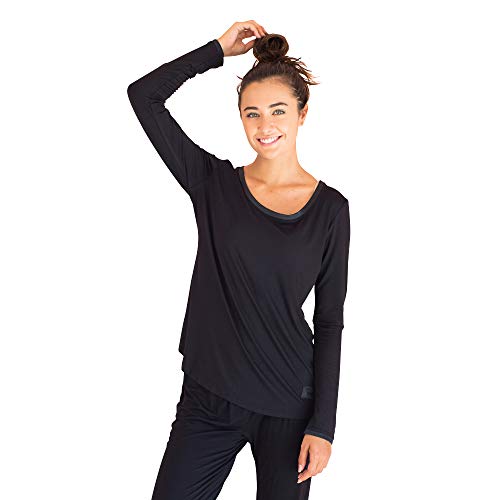 Faceplant Dreams Bamboo Long Sleeve Shirt: Black: Large