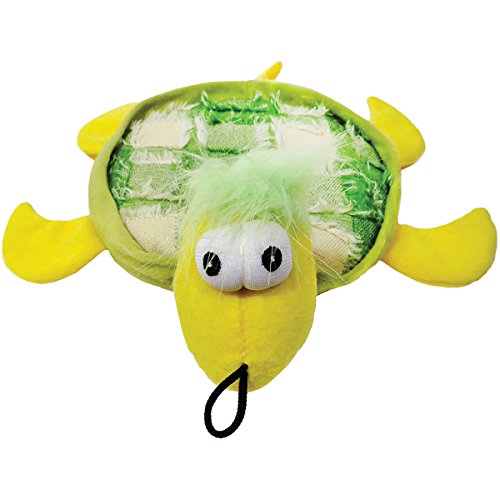 Scoochie Pet Plush Tishy Turtle Dog Toy 10.5-