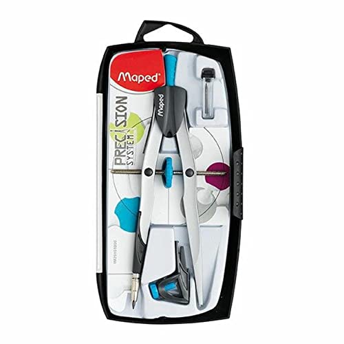 Pens Maped Precision Bow Compass 3 Piece Set, Assorted Colors (291010US)