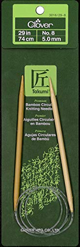 Clover Takumi Bamboo Circular 29-Inch Knitting Needles, Size 4 (3016/29-04)