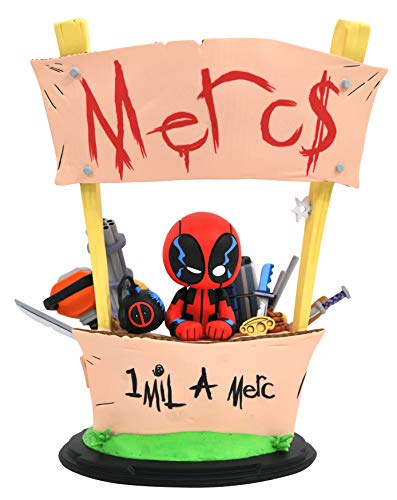 Diamond Comics Marvel Animated Deadpool Merc For Hire Statue