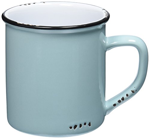 Abbott Collection  Enamel Look Stoneware Mug, Green