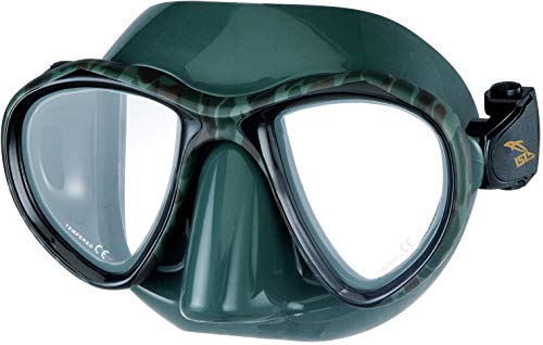 IST M-88 BLUETECH Twin Lens Scuba Diving Snorkeling Mask (Camo Green)