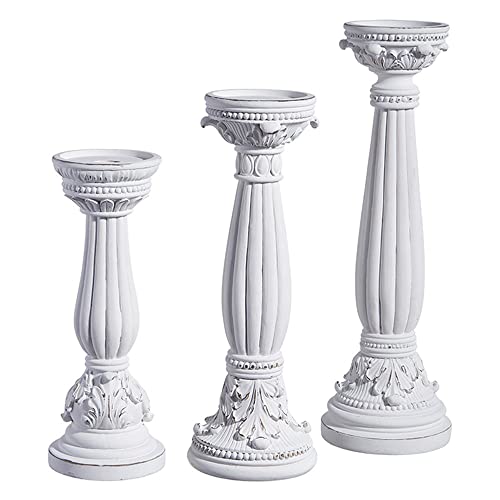 RAZ Imports Fluted Candle Holders, 15.5 inches, Set of 3
