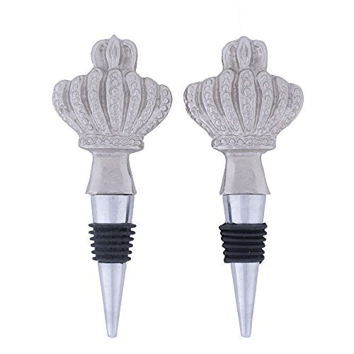 DII Design Kitchen Wine & Bottle Stopper, 2x4", Crown