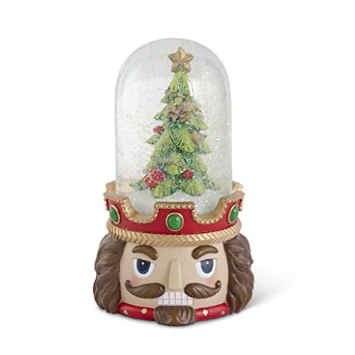 K&K Interiors 54799A Nutcracker Soldier Head Snow Globe, 8.25-inch Height, Resin