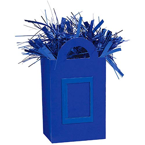 Amscan BLLN BAG SM TOTE WT RYL BL, One Size, royal blue