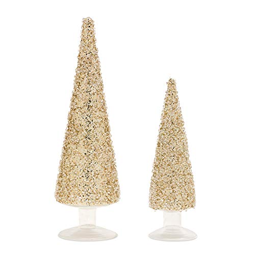 Melrose 83717 Tree, 8-inch and 11-inch Height, Set of 2, Glass
