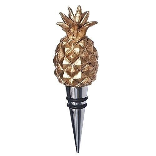 Roman 2.75"H pineapple bottle stopper paradise found collection