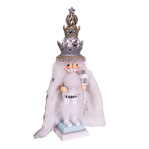 Kurt Adler Adler 18-Inch Hollywood White Fur King Nutcracker, Multi