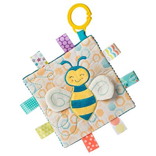Mary Meyer Taggies Crinkle Me Baby Paper and Squeaker Soft Toy 6.5 x 6.5Inches, Fuzzy Buzzy Bee