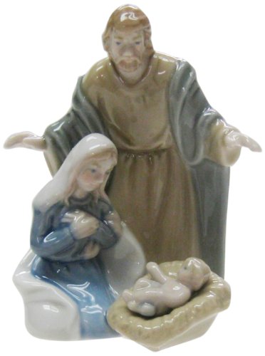 Cosmos Gifts 96680 3-1/8-Inch Ceramic Nativity Figurine, Mini