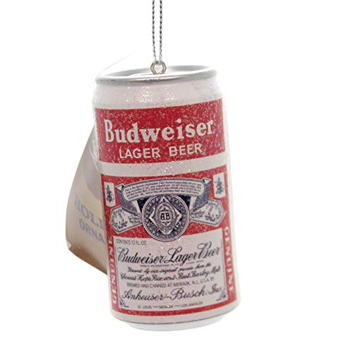 Kurt Adler Vintage Budweiser Beer Can Christmas Ornament Bud Lager Decoration New