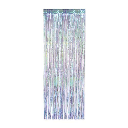 Beistle Iridescent Foil Fringe Curtain