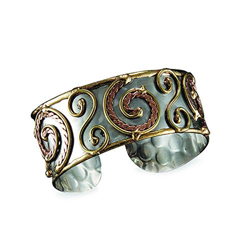 Anju Jewelry Janya Collection Mixed Metal Cuff Bracelet