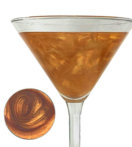 Ultimate Baker Snowy River Copper Edible Cocktail Glitter - All Natural Beverage Glitter for Cocktails, Margaritas, Wine Glitter, Beer Glitter, Drink Glitter, Synthetic Free (4 Gram, Copper)