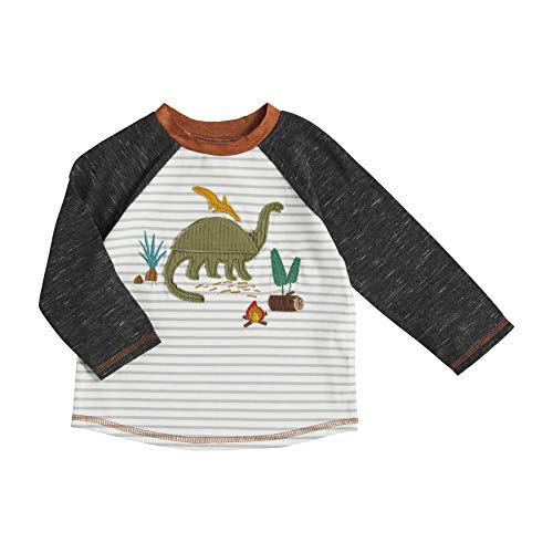 Mud Pie Bear And Dino Camping Long Sleeve Tee, large