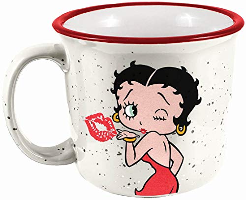Spoontiques 21500 Betty Boop Camper Mug, 14 ounces, White