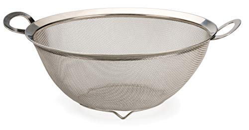 RSVP International Endurance Kitchen Collection Strainer, 4 Quart, Stainless Steel Mesh