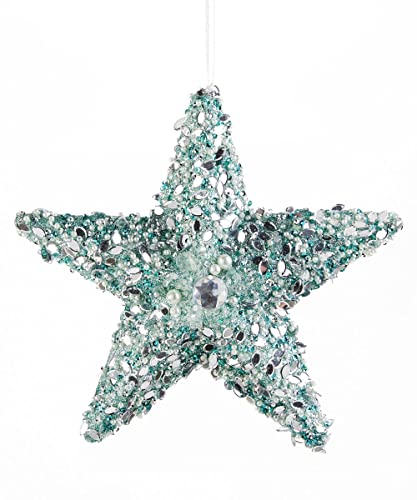 Giftcraft 683800 Christmas Starfish Ornament, 8-inch Height, Styrofoam