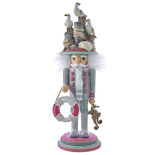 Kurt Adler Hollywood Nutcrackers Hollywood Seagull Coastal Nutcracker, 18-Inch, Multicolored