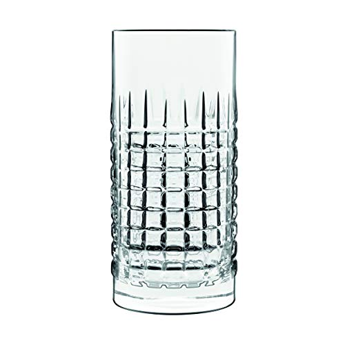 Luigi Bormioli Rocco Mixology 16.25 oz Charme Beverage Glasses, Set of 4, Clear