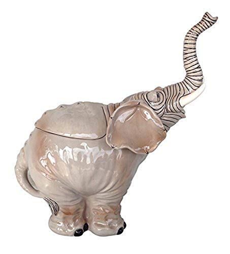Blue Sky Clayworks Clayworks 17627 Elephant Cookie Jar, Multicolor