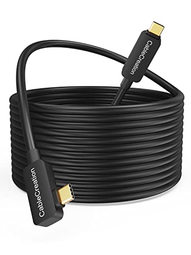 CableCreation [Upgraded Version USB C Fiber Optic Link Cable 16FT, USB C 3.2 Gen2 Cable USB C to C 10 Gbps High Speed Data Compatible with Quest 2 Virtual Reality Headsets and Gaming PC