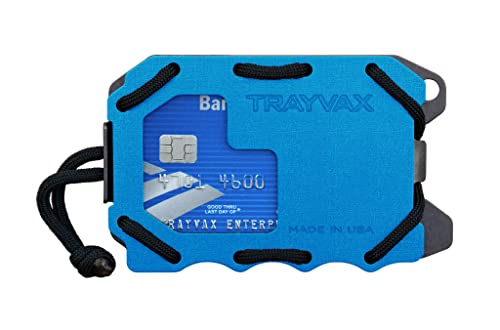 Trayvax Original 2.0 Wallet, 4.125-inch Length, Blue, For Everyday Use, Card, Money Holder