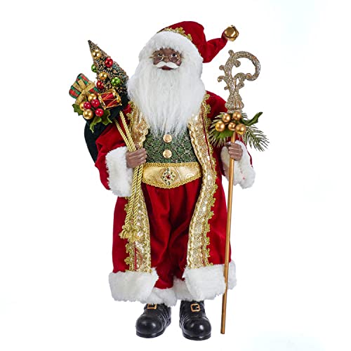 Kurt Adler 18-inch Kringle Klaus African American Santa
