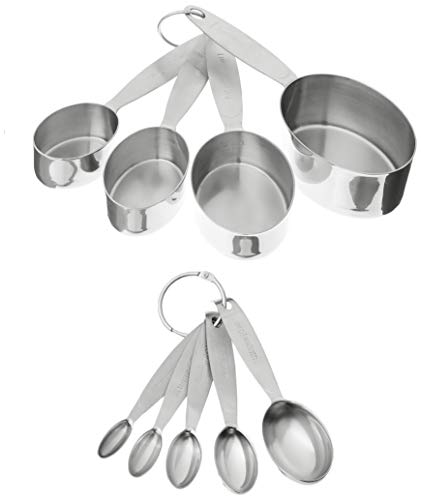 Browne & Co Cuisipro Stainless Steel Measuring Cup and Spoon Set