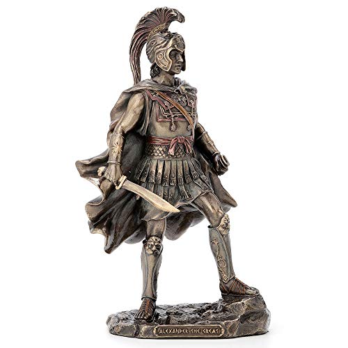 Unicorn Studio Veronese Design 9.75 Inch Alexander The Great Greek Roman Warrior Historical Antique Bronze Finish Statue Figurine Sculpture