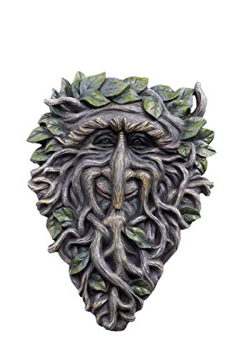 Pacific Trading Giftware Greenman Face Resin Figurine Wall Plaque