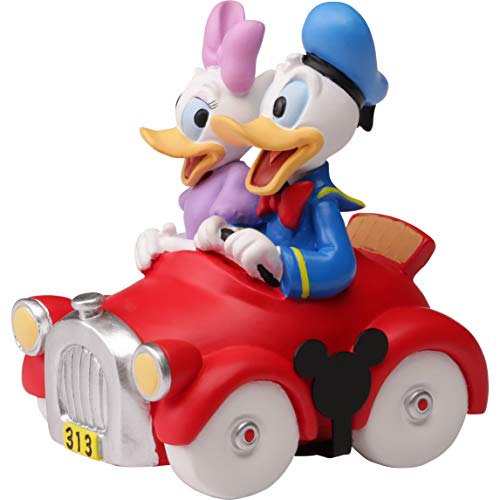 Precious Moments 201702 Disney Collectible Parade Daisy Donald Duck Resin/Vinyl Figurine, One Size, Multicolored