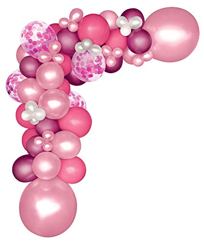 amscan Premium Ultimate Balloon Garland Kit (Pink) - 70 pcs