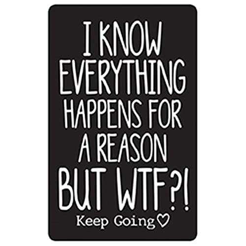 Carson Home 24951 Keep Going Collection WTF Wallet Reminder, 3.33-inch Height