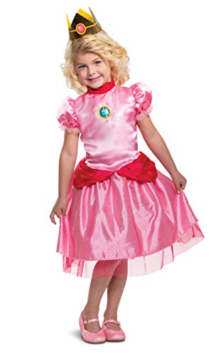 Disguise Nintendo Super Mario Bros Princess Peach Toddler Costume Pink, Small (2T)