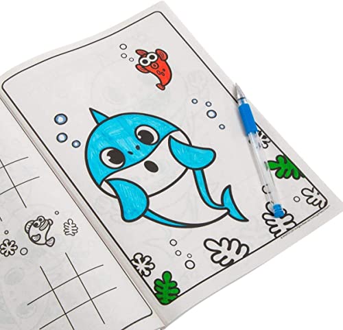 BAZIC Bendon Baby Shark Jumbo Coloring Book and Activity Book (2 Book Set ~ 80 Page Each) √î¬£√∏‚àö¬∫¬¨‚àÇ‚àö‚Ä†