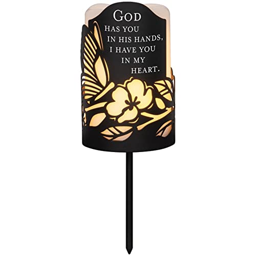 Carson Home 23402 His Hands Memorial Garden Candle Garden Stake, 9-inch Height